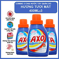 COMBO 3 Nước Tẩy Quần Áo Axo Hương Tươi Mát 400ml X3