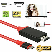 USB Type-C to HDMI HDTV Cable Adapter 4K 30HZ High Definition for PC Laptop Tablet Smartphone