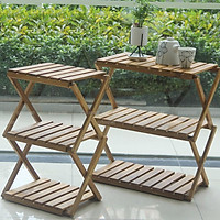Kệ để giày dép bằng gỗ, dép nhiều tầng giá giày gấp xếp gọn nhẹ