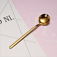 Muỗng Inox 304 vàng quý tộc nhiều kích thước LEON-001