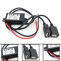 Bộ Chuyển Đổi DC 12V Sang 5V, Đầu Nối Cáp USB Kép, Bộ Nguồn Mô-Đun Cấp Nguồn, Bộ Chuyển Đổi Nguồn Trên Ô Tô