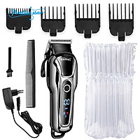 Pinellia star Original adjustable LCD professional hair clipper for men electric beard hair trimmer haircut machine barber cordless set