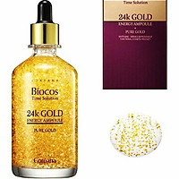Tinh chất vàng đậm đặc giúp trẻ hoá da Coreana Biocos 24K Gold Energy Ampoule (Pure Gold) 100ml
