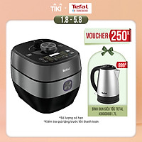 Nồi áp suất điện đa năng Tefal Smart Pro IH CY638868 - 5L - Nấu nhanh tiết kiệm thời gian - 19 thực đơn nấu ăn và 3 chế độ đặc biệt - Tối ưu hương vị và dinh dưỡng món ăn - Hàng chính hãng