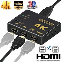4K*2K HDMI Splitter 3 in 1 High Definiton Video Adapter 3 Input 1 Output Converter