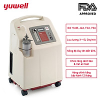 Máy tạo oxy 5 lít/phút YUWELL 7F-5 Nồng độ oxy tinh khiết 93% nhập khẩu chính hãng