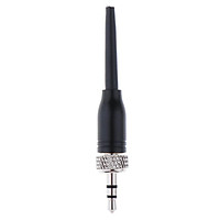 1x 3.5mm Lock Stereo Jack Plug DIY Audio Connector For Microphone Black 6cm