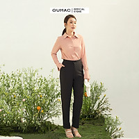 Quần tây nữ GUMAC QC03002 form cơ bản chạy sọc