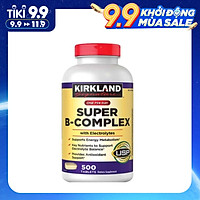 Viên Uống Kirkland Super B-Complex 500v, bổ sung vitamin B, Làm Tăng Hấp Thụ, Chuyển Hóa Năng Lượng, Nâng cao Hệ Miễn Dịch, giảm căng thẳng, mệt mỏi, giúp tóc, móng chắc khỏe.
