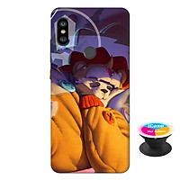 Ốp lưng nhựa dẻo dành cho Xiaomi Redmi Note 6 Pro in hình Zuka Gấu Nhồi Bông - Tặng Popsocket in logo iCase - Hàng Chính Hãng