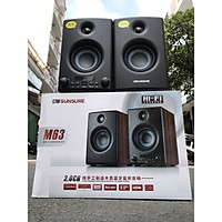 Loa vi tính SunSure M63 - Loa vi tính cao cấp 2.0 - Kết nối bluetooth 5.0, AV, USB, SD card - Vỏ gỗ sang trọng - Công suất 80W, Bass cực chắc, treble giấy - Âm thanh sắc nét sống động - Hàng nhập khẩu