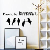 Wall Sticker Mural Wallpaper Dare To Be Different 5 Different Birds Decal