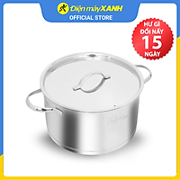 Nồi inox 304 3 đáy nắp inox 24 cm Fivestar N24-304OV - Hàng chính hãng