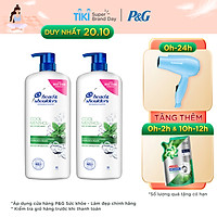 Combo 2 Dầu gội Head & Shoulders Bạc Hà Mát Lạnh 1200ml