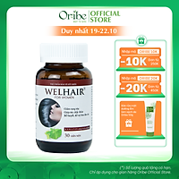 Viên uống Ngăn Rụng Tóc, Giúp Tóc Mọc Dày và Nhanh, Làm Đen Tóc Welhair for Women (Hộp 30 viên)