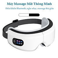 Máy Massage Mắt Thông Minh Eyes Care - Massage Mắt Công Nghê Cao Bằng Túi Khí Đôi, Massage Rung Tần Số - Máy Massage Mắt Tích Hợp Bluetooth Nghe Nhạc - Giảm Mỏi, Khô Mắt, Quầng Thâm - Cải Thiện Giấc Ngủ
