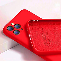 Ốp Lưng Silicone Dẻo Lót Nhung Nỉ Chống Sốc Dành Cho Các Dòng Điện Thoại iPhone 11 Pro Max ( Hạn Chế Bám Vân Tay, Bảo Vệ Camera )