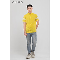 Áo thun polo nam tay phối màu GUMAC ATNB397