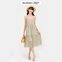 Đầm dáng xòe GUMAC DB751 2 dây rã tùng