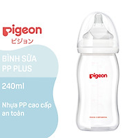Bình sữa cổ rộng PP Plus Pigeon 160ml/ 240ml/ 330ml