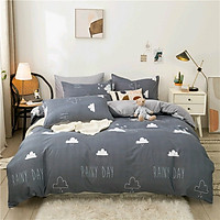 Bộ Chăn Chần Ga Gối Cotton LIDACO SP001291 ( 5 món ) - Rainy Day