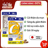 Combo NGỪA MỤN - GIẢM THÂM DHC Nhật Bản gồm viên uống vitamin C và viên uống kẽm 30 ngày JN-DHC-CB2