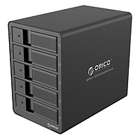 Hộp ổ cứng Orico 9558U3-BK 3.5" 5 khe cắm SATA 3 USB 3.0 Type B - Hàng Chính Hãng