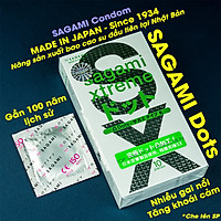 Bao cao su Sagami Xtreme White gân gai (hộp 10 chiếc)