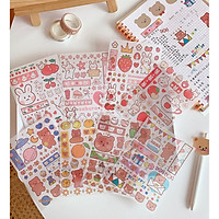 MIẾNG DÁN STICKER SIÊU ĐÁNG YÊU HÌNH GẤU - TRANG TRÍ SỔ TAY, ĐIỆN THOẠI, SIÊU ĐẸP (Giao Hàng Theo Mẫu Ngẫu Nhiên)