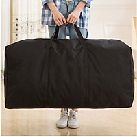 Shouyou large moving bag waterproof Oxford cloth bag packing bag thick luggage bag storage bag JD-SN-21 black 100L