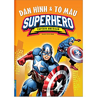 Dán Hình & Tô Màu Superhero Captain American