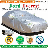 Bạt Phủ Ô Tô Ford Everest Cao Cấp 3 Lớp Chống Nắng Nóng Chống Nước Chống xước