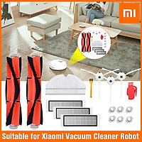 18PCS  Mi Robot Vacuum Cleaner Parts Replacement Main Brush for Xiaomi Robot Roborock S50  for Robo2 Vacuum Cleaner Main Brushes  Filters Side Brushes Water Tank Filters Accessory Kit