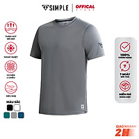 Áo Thể Thao Nam TSIMPLE thun nam tập gym ngắn tay vải thun lạnh thoáng mát, co giãn, chuẩn form nhiều màu