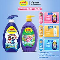 Combo 2 Sữa Tắm Gội cho bé Carrie Junior Hương Grapberry + Bacbuster Hương Blueberry (700/chai)