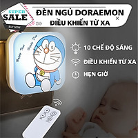 Đèn ngủ hình mèo Doraemon ngộ nghĩnh, tích hợp điều khiển từ xa thông minh vô cùng tiện lợi