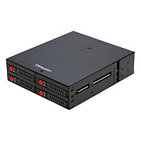 OImaster 4 Bays 2.5’’ SATA HDD SSD Hard Drive Mobile Rack Backplane with Key Lock Locker Function Support Hot-swap 6Gbps