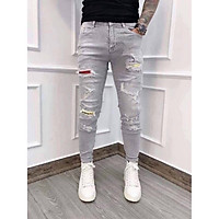 Quần Jean Nam Rách Julido Store, chất Jean co dãn tốt ống côn mẫu mới J163