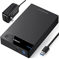 Vỏ hộp đựng ổ cứng SATA 3.5, 2.5 inch, dài 30-68000050cm UGREEN US222 50423 chuẩn EU hỗ trợ 10TB, USB 3.0 - Hàng nhập khẩu chính hãng