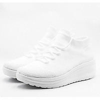 Sneaker nữ siêu nhẹ đế cao - SMG Sporty High Flex X