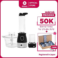 Máy Xay Đa Năng Thực Phẩm Mishio MK258 1.8 Lít – Kèm 2 Cối Xay - Hàng chính hãng