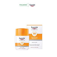 Kem Chống Nắng Không Gây Nhờn Rít Cho Da Thường Và Da Hỗn Hợp Eucerin Sun Fluid Mattifying Face SPF50+ (50ml)