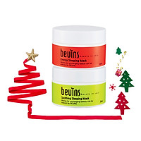 Combo 2 Mặt Nạ Ngủ Beuins: Mềm Mượt Da Soothing Sleeping Mask & Cung Cấp Năng Lượng Energy Sleeping Mask