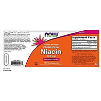 Viên Uống Now Niacin (Vitamin B-3) 500mg Flush-Free Bổ Sung Dinh Dưỡng Và Tăng Thể Lực (180 Viên Nang Mềm)