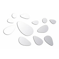 Modern Wall Mirror Decal Water Drop Stickers Home Decor Multi-Color