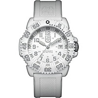 Luminox Outdoor Womens Watch Navy Seals Colormark (XS.3057.WO/ 3050 Series): Swiss Made + White Fiberglass Case Dial and Band + 200m Waterproof
