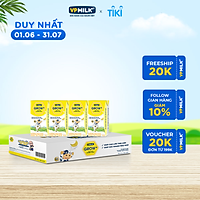 Sữa Tiệt Trùng Có Đường VPMilk Grow+ Vị Chuối Hộp 110ml (Thùng 48 Hộp)