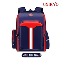 Balo cặp đi học sinh tiểu học nam nữ ba lô cho bé trai gái cấp 1 hàn Anh Quốc chống nước gù có phản quang Unikyo UN24