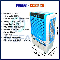 Quạt Điều Hòa - NEFA - CC80 - Công Suất Lớn - Dung Tích 60L - Hàng Chính Hãng