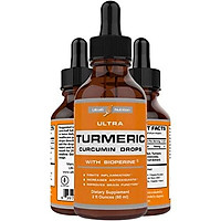 Turmeric Curcumin with Bioperine Drops offering Best Absorption. Turmeric Extract with Black Pepper for Back Pain Relief, Neck Pain Relief, Joint Support. an Amazing Anti Inflammatory Supplement